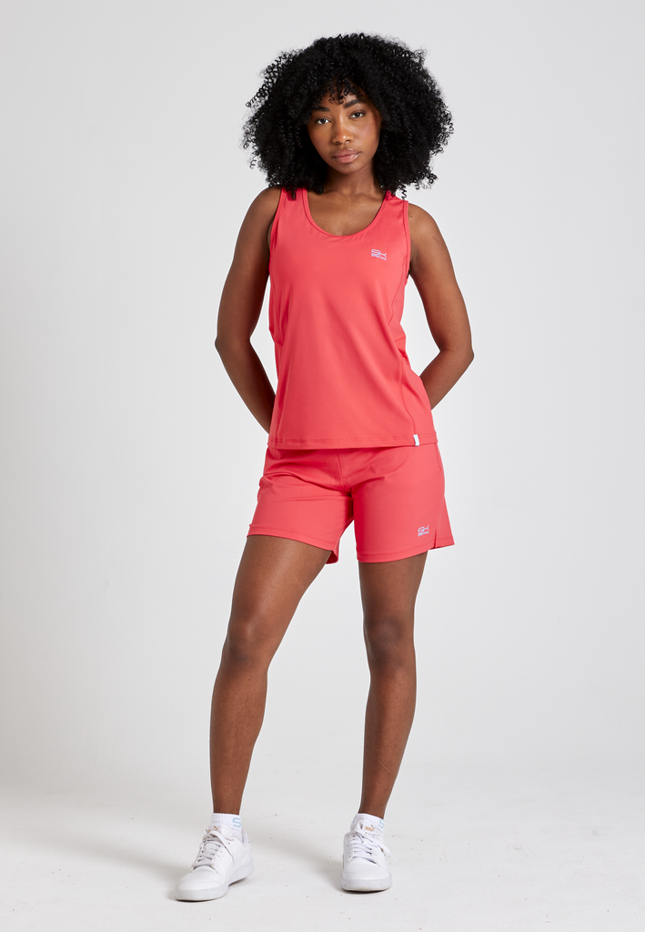 Mädchen & Damen Tennis Loose Fit Tanktop Basic, pfirsich von SPORTKIND