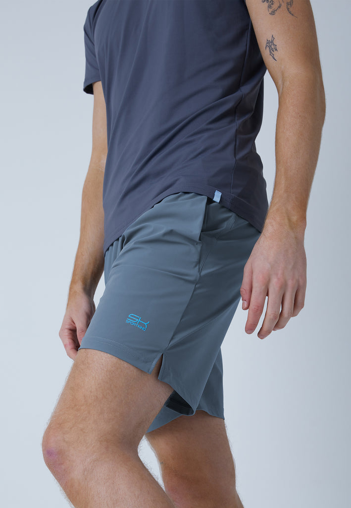 Jungen & Herren und Gender Tennis Shorts regular, steingrau von SPORTKIND