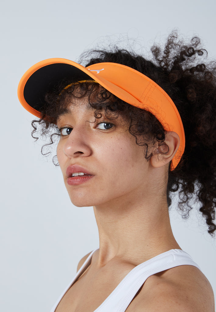 Unisex und Gender Tennis Sun Visor, orange von SPORTKIND