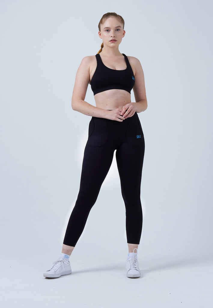  Thermo Leggings mit Taschen, schwarz von SPORTKIND