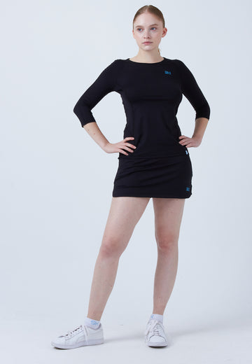 Mädchen & Damen und Gender Tennis 3/4-Longsleeve Shirt, schwarz von SPORTKIND