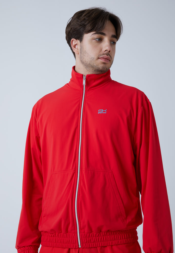 Jungen & Herren und Gender Tennis Court Joggingjacke, rot von SPORTKIND