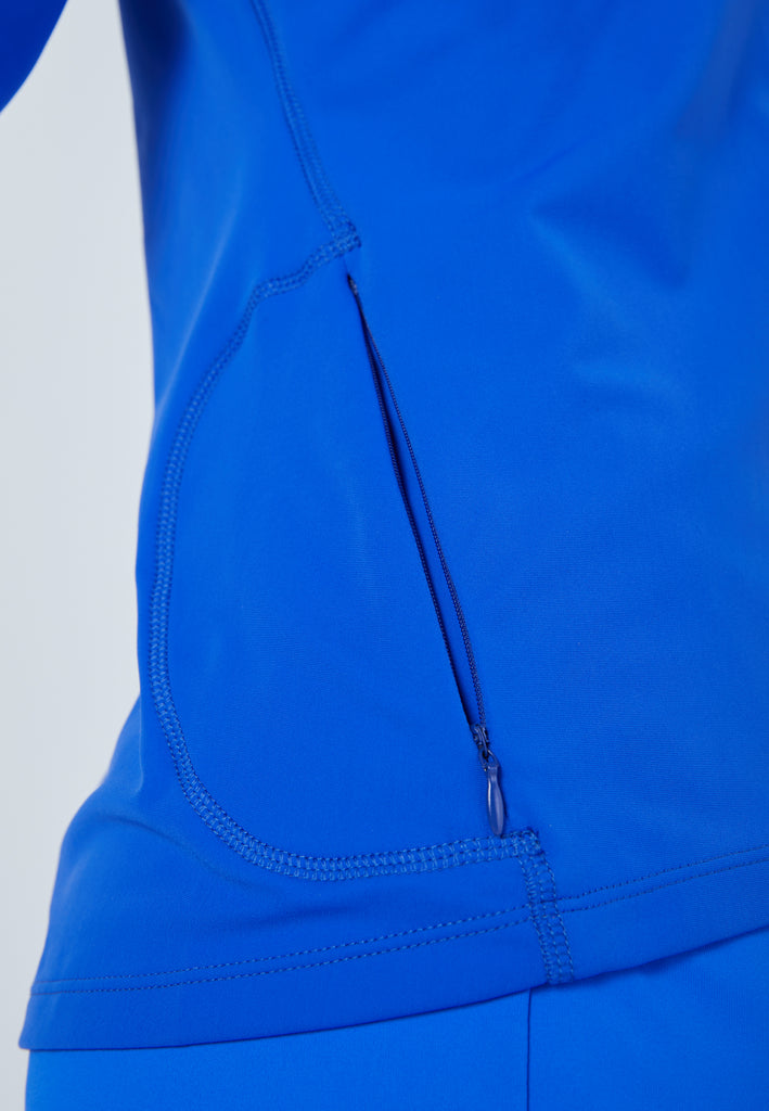 Mädchen & Damen und Gender Tennis Joggingjacke mit Kapuze, kobaltblau von SPORTKIND