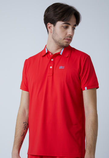 Jungen & Herren und Gender Tennis Poloshirt Herren & Jungen, rot von SPORTKIND