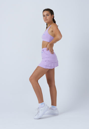 Mädchen & Damen und Gender Tulip Tennisrock / Skort mit Taschen, flieder von SPORTKIND